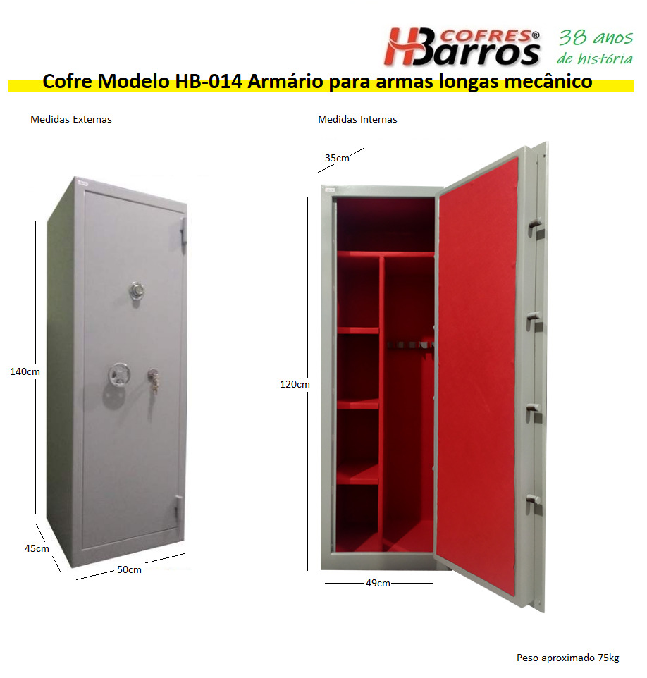 Cofre eletrônico digital - Cofres H. Barros Sarandi PR