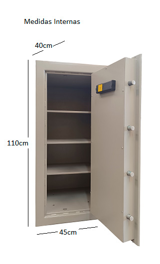 Cofre Bancário — Medidas Internas 110x45x40cm - Cofres H. Barros Sarandi PR