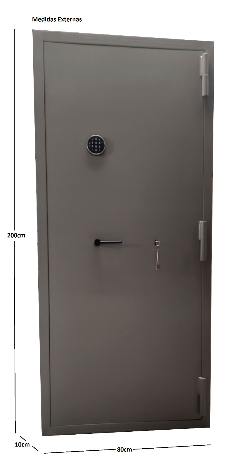 Porta Forte Eletrônica 200x80cm - Cofres H. Barros Sarandi PR